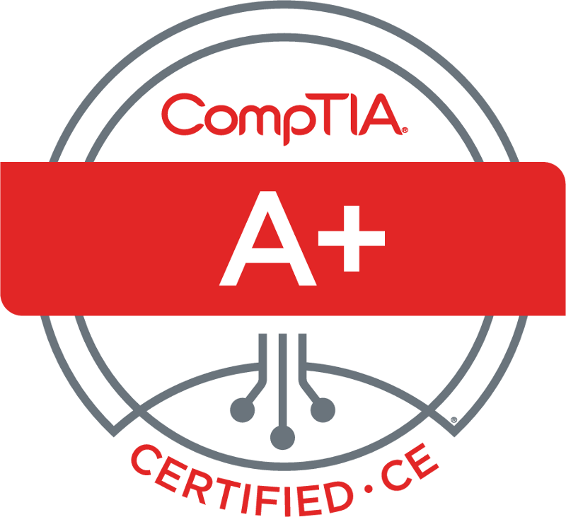 CompTIA A+ certified logo